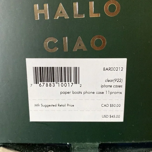 NIB Kate Spade paper boat phone case for iPhone 11 Pro Max - Picture 4 of 5